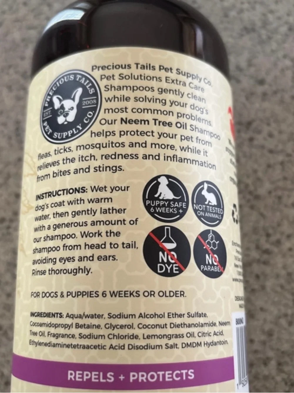 Precious Tails Pet Shampoo